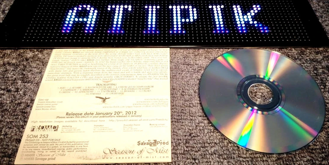 Kells Anachromie Rare Promo CD Collector Un Bijou Metal Français 🤘 – photo 2